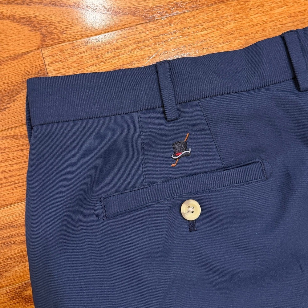 Peter Millar Crown Sport Squires Golf Club Shorts Mens 40 Navy Salem Performance